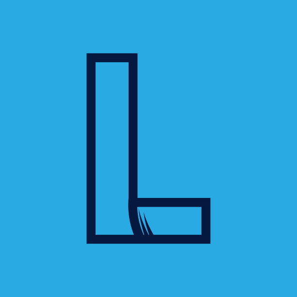 首字母l极简logo模板图片下载