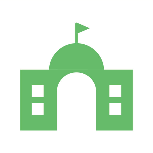 美丽的大学象形图标图片下载