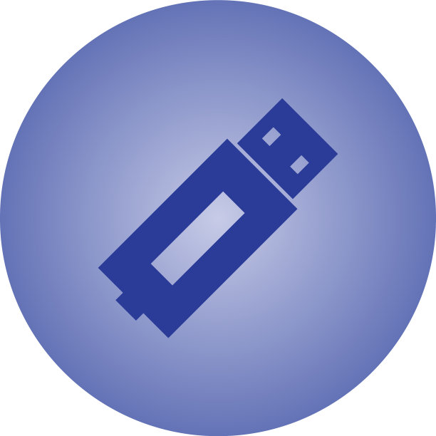 美丽的usb字形图标图片下载