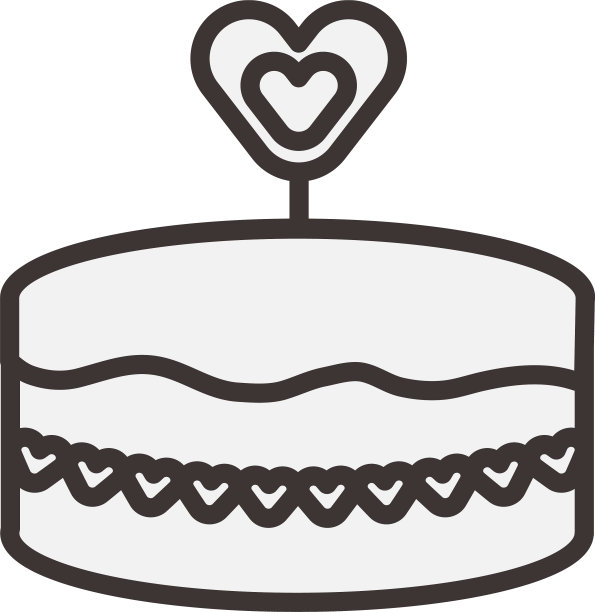 情人节心形蛋糕图片下载