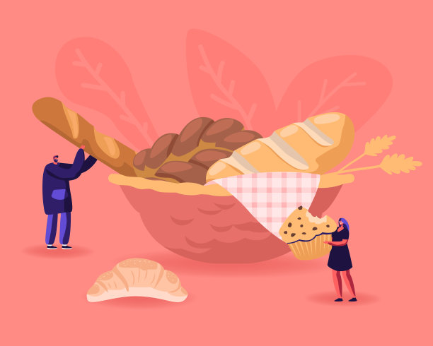 烘焙面粉产品的甜味食品概念微小图片下载