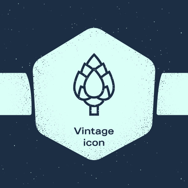 垃圾摇滚线跳图标孤立在蓝色背景图片下载