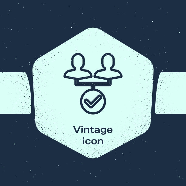 Grunge线项目团队基地图标孤立上图片下载