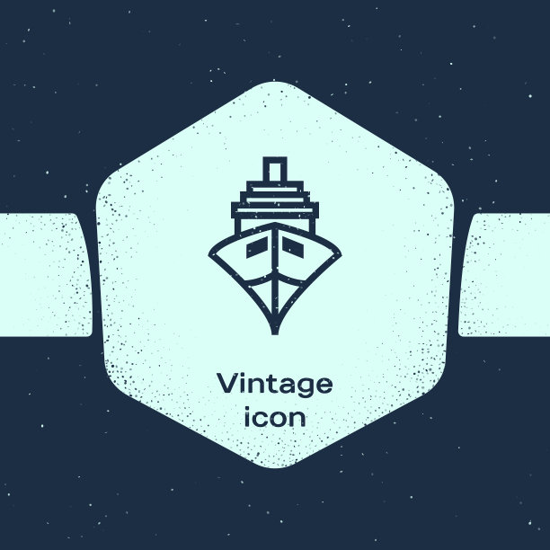 航运货船图标孤立在蓝色图片下载