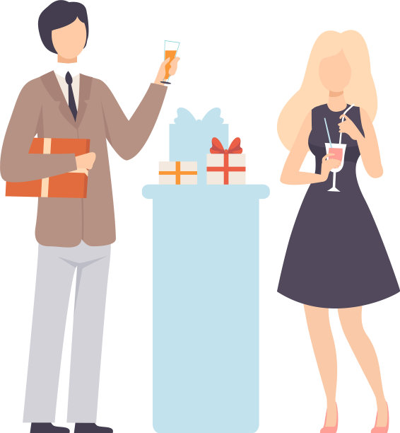 穿夹克的家伙祝女孩生日快乐图片下载