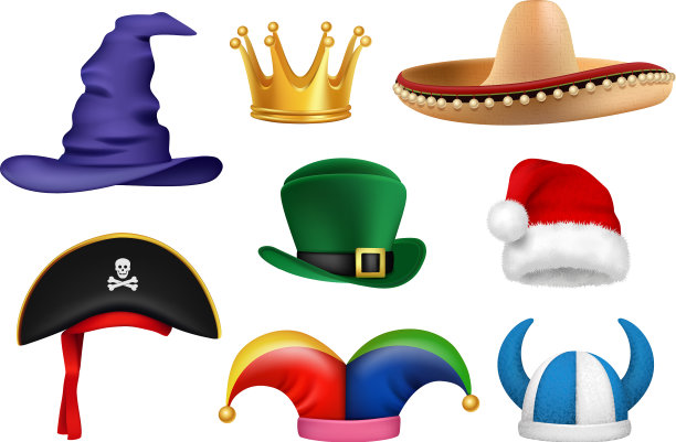 嘉年华帽化装服面料滑稽图片下载