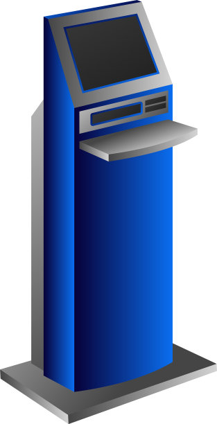 信息亭图标卡通风格图片下载