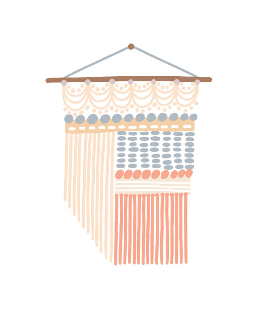 流苏图案挂墙图片下载