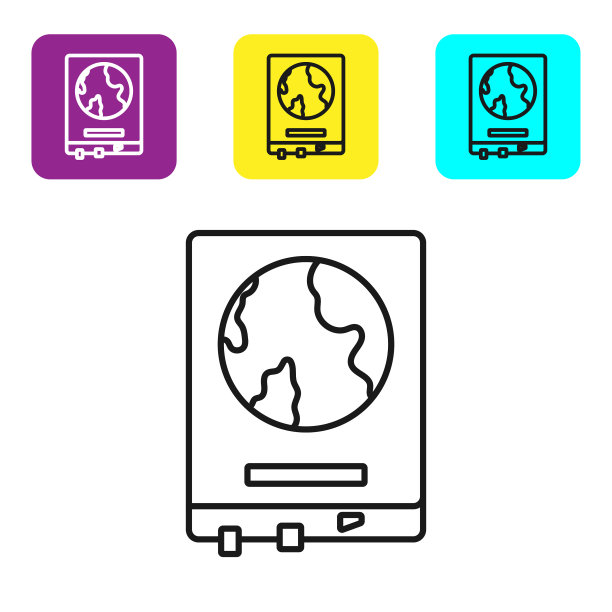 黑线世界地图在学校黑板上的图标图片下载