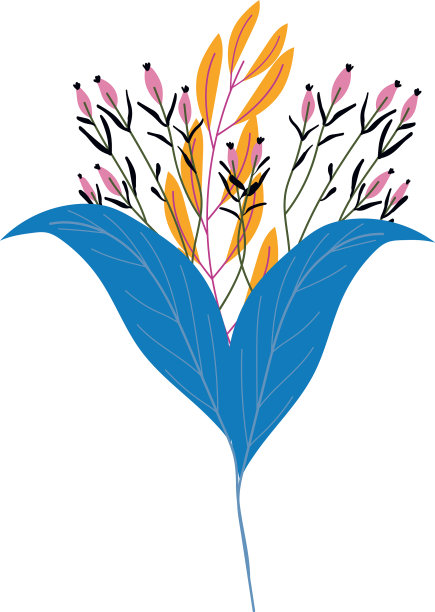 孤立叶绘图设计图片下载