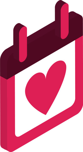 情人节日历日期爱情等距快乐图片下载