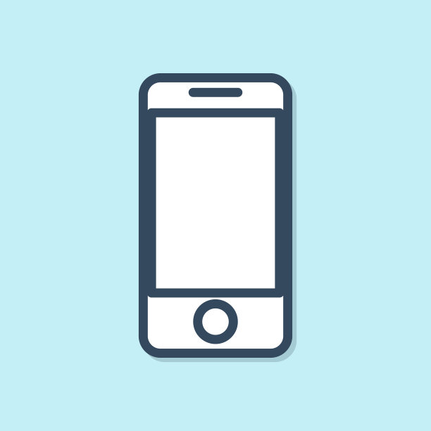 蓝线移动智能手机与应用程序交付图片下载