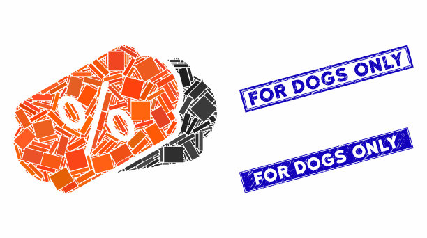 折扣券马赛克和垃圾矩形图片下载