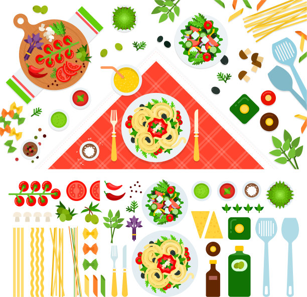 将面食放在地板图标上图片下载