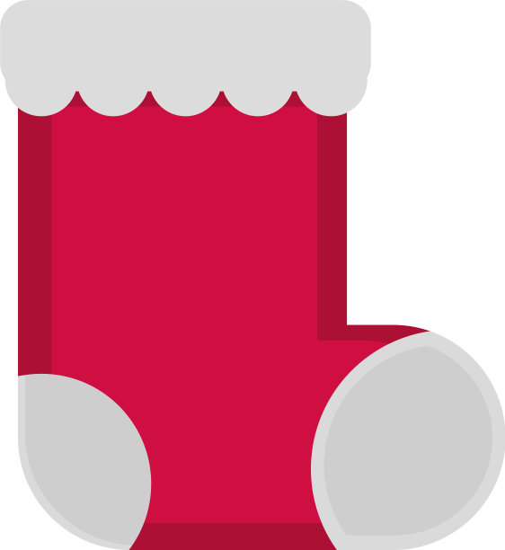 圣诞袜装饰快乐的圣诞图标图片下载