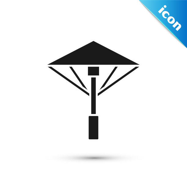 黑色传统日本伞遮阳图片下载