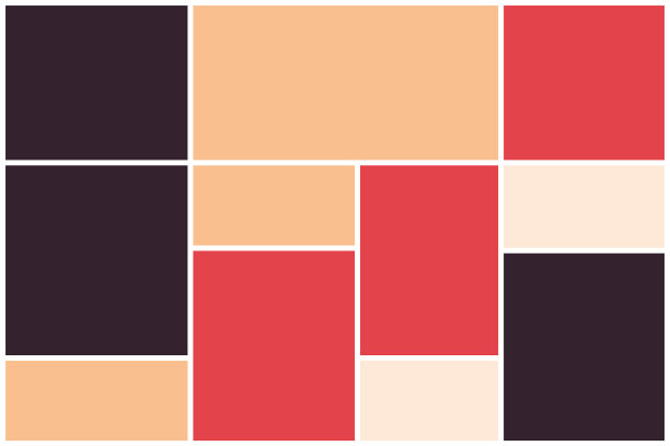 照片拼贴图案白色框架彩色图案图片下载