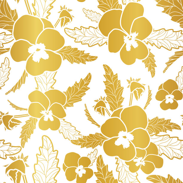 重复无缝图案与番石榴花图片下载