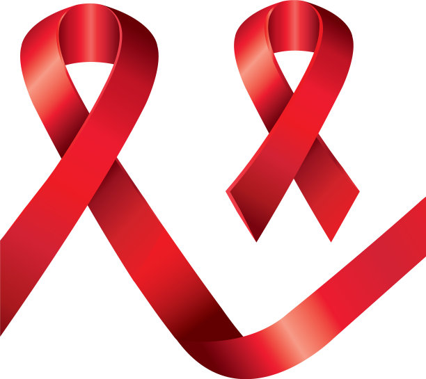 设置艾滋病日意识丝带孤立图标图片下载
