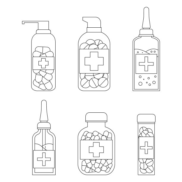 设置药管与药丸的轮廓样式图片下载
