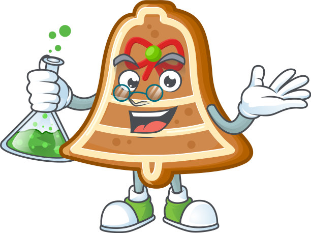 聪明的贝尔教授饼干卡通人物图片下载