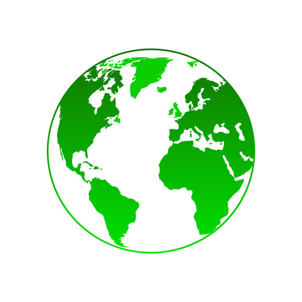 简单的绿色星球图标图片下载