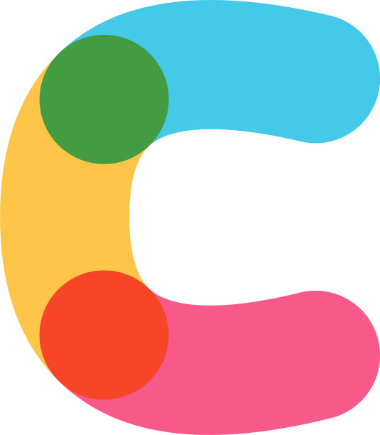 重叠的一行字母c标志型图片下载