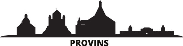 法国普罗旺斯城市天际线孤立图片下载