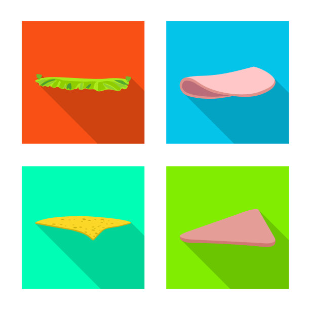 孤立对象烹饪和晚餐标志集图片下载