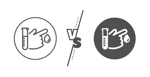 献血线图标医学分析标志图片下载