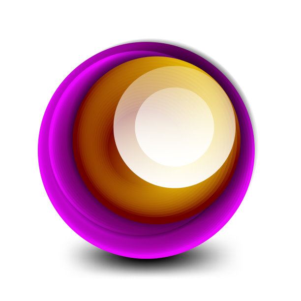 漩涡圆形旗帜3d风格抽象图片下载