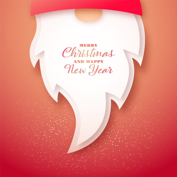 侏儒用白胡子戴着红色的剪纸帽子图片下载