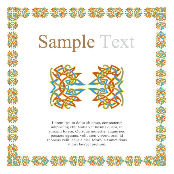 装饰性边框图案图片下载