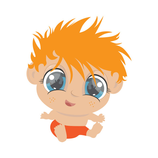 红头发的小孩图片下载