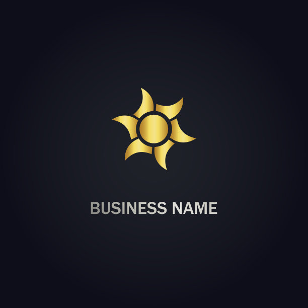 太阳照耀金色标志图片下载