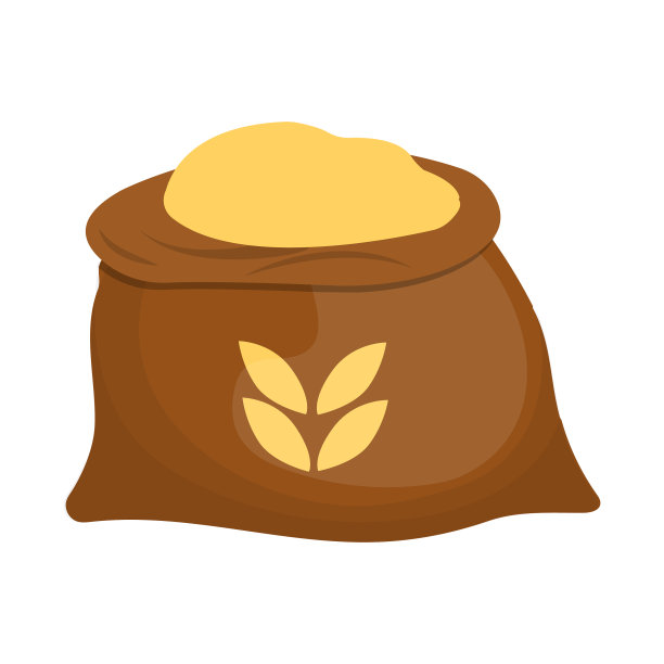 设计袋和面粉图标集袋图片下载