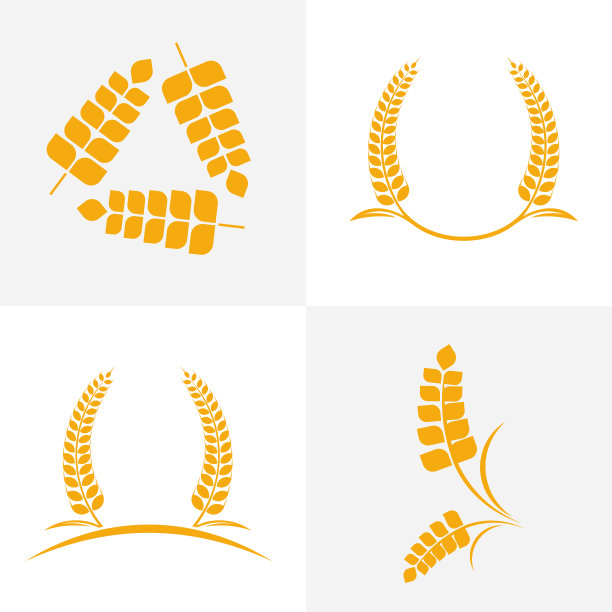 设置农业小麦标志模板豪华图片下载