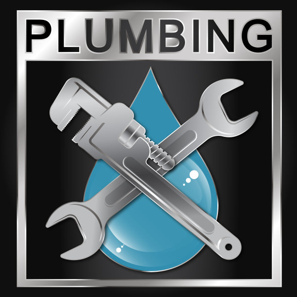 扳手和水滴符号管道图片下载