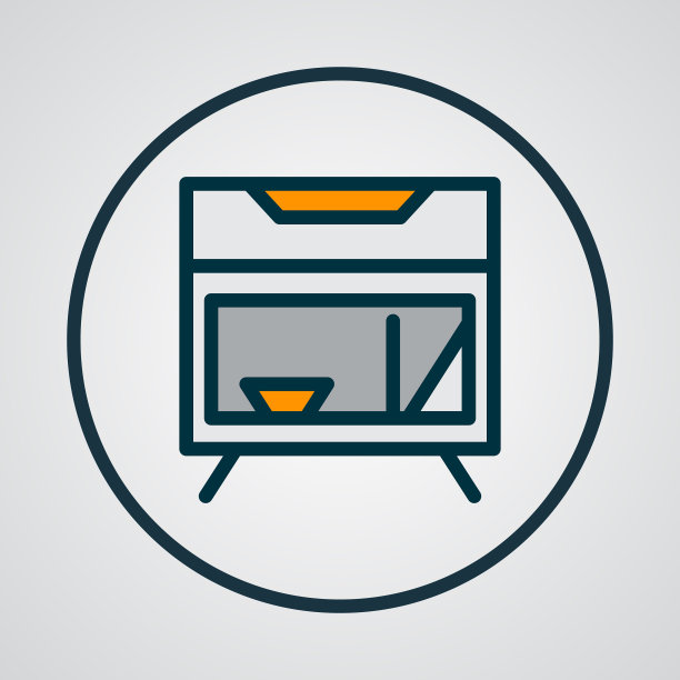 床头柜图标彩色线条符号溢价图片下载