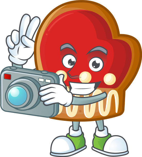 专业摄影师手套饼干卡通图片下载