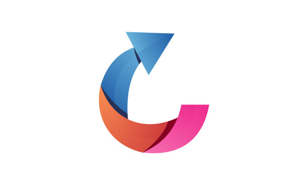 公司向上箭头图形logo设计图片下载