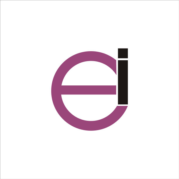 字母EI或IE的logo设计模板图片下载