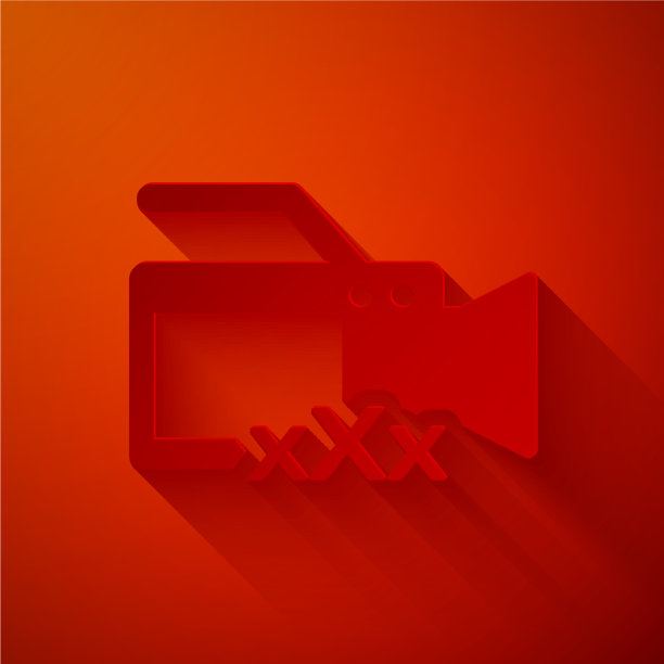 剪纸摄像机与题字XXX图标图片下载