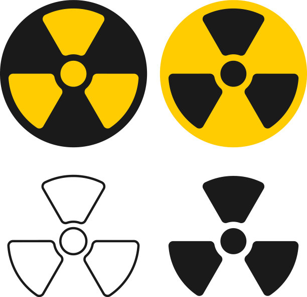 原子放射性标志辐射图片下载