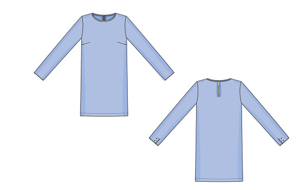 时尚色彩技术素描服装图片下载