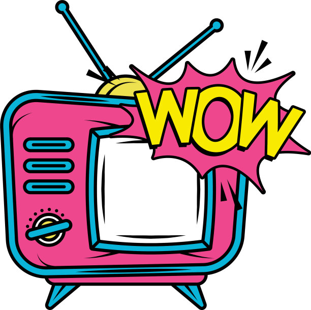 复古的电视波普艺术风格图片下载