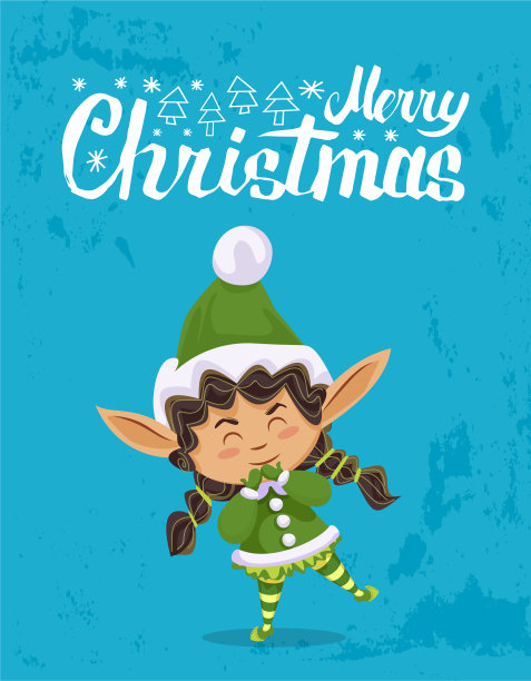 圣诞小精灵圣诞小精灵问候圣诞假期图片下载