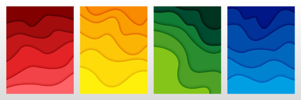 设置3d抽象背景和剪纸形状图片下载