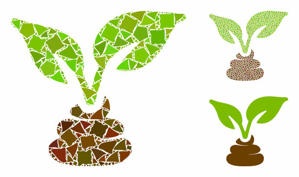 园林天然肥料组成图标图片下载