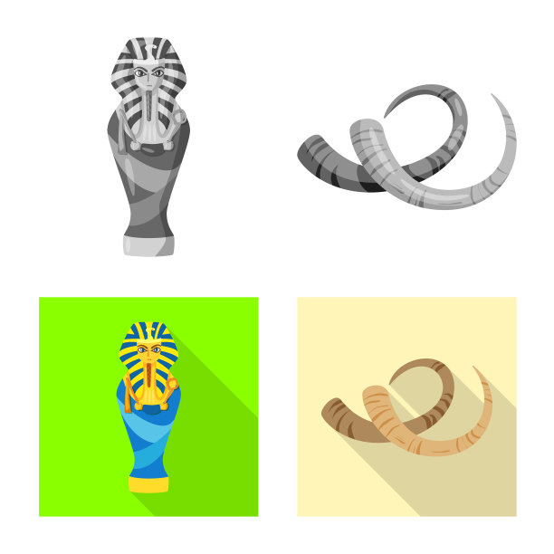 孤立的对象故事和物品图标集图片下载